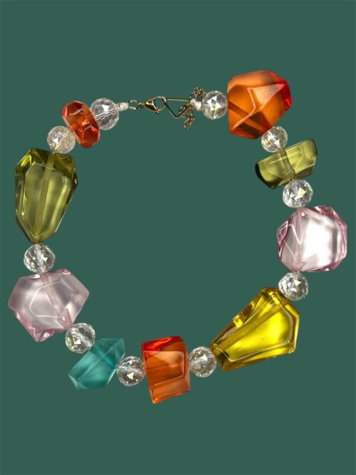 Collar Tesoro Colores y Rosa