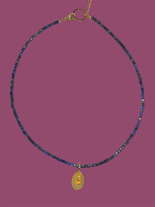 Collar Uvas Lapizlazulli y Fluorita - Image 2
