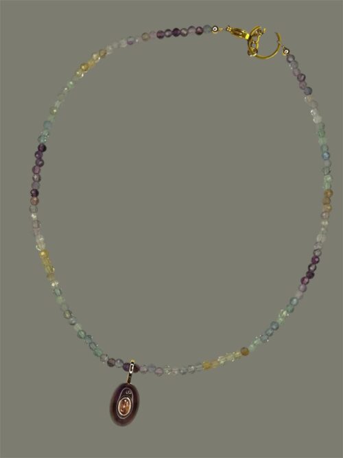 Collar Uvas Lapizlazulli y Fluorita - Image 4